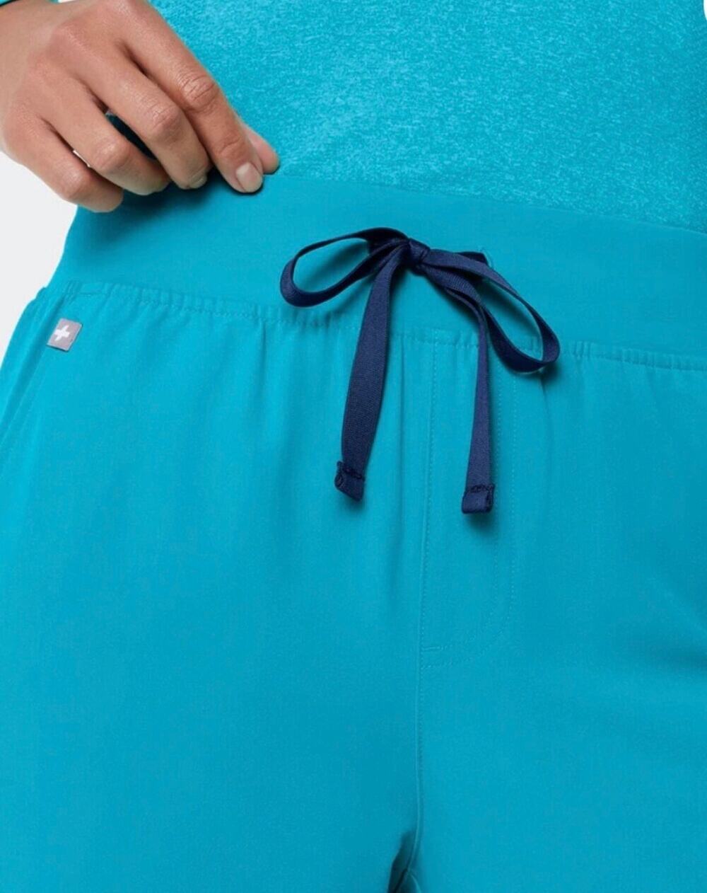 Figs Zamora Teal Joggers Size Large Petite